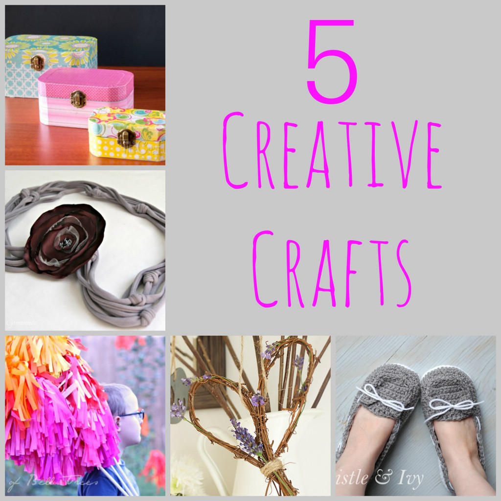 5 Creative Crafts + Moonlight & Mason Jars Link Party