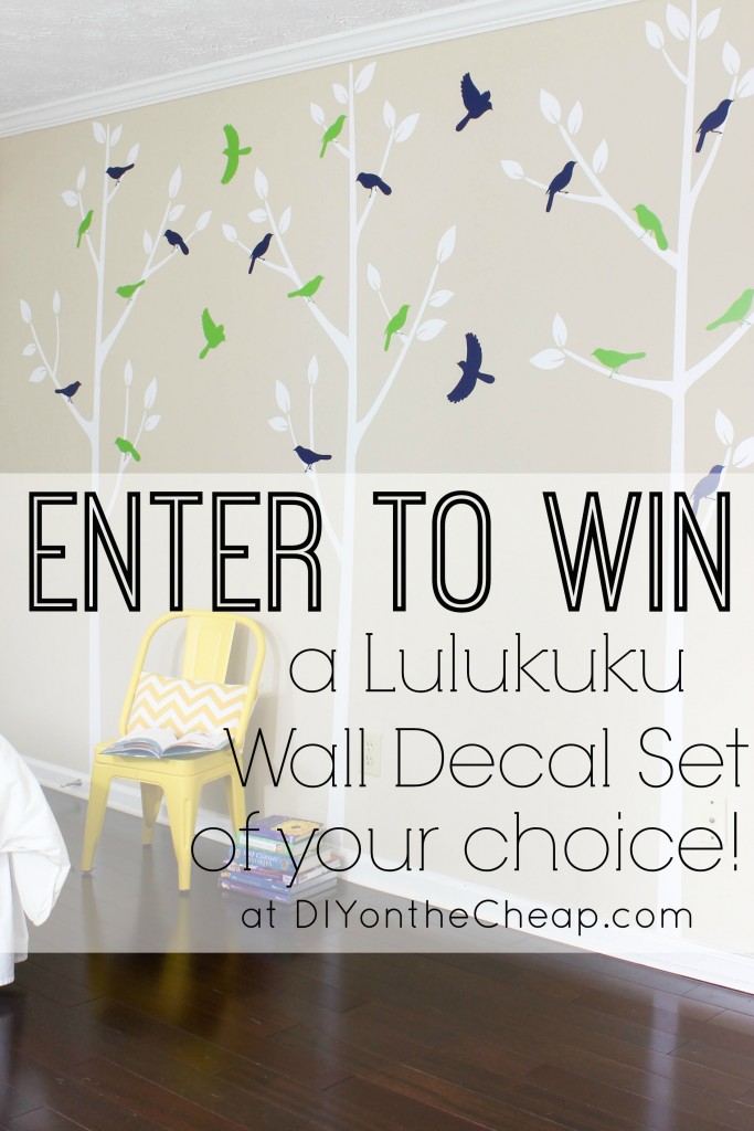 Lulukuku Wall Decal Giveaway: Enter to win at DIY on the Cheap!