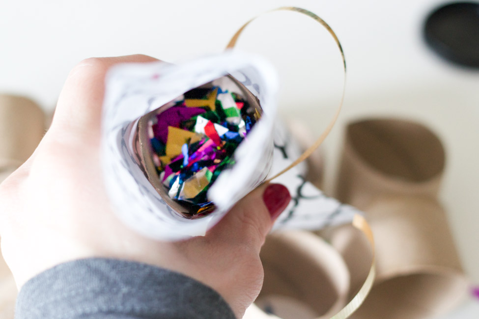 Make your own DIY Confetti Poppers for New Year's Eve! They are so simple and inexpensive.