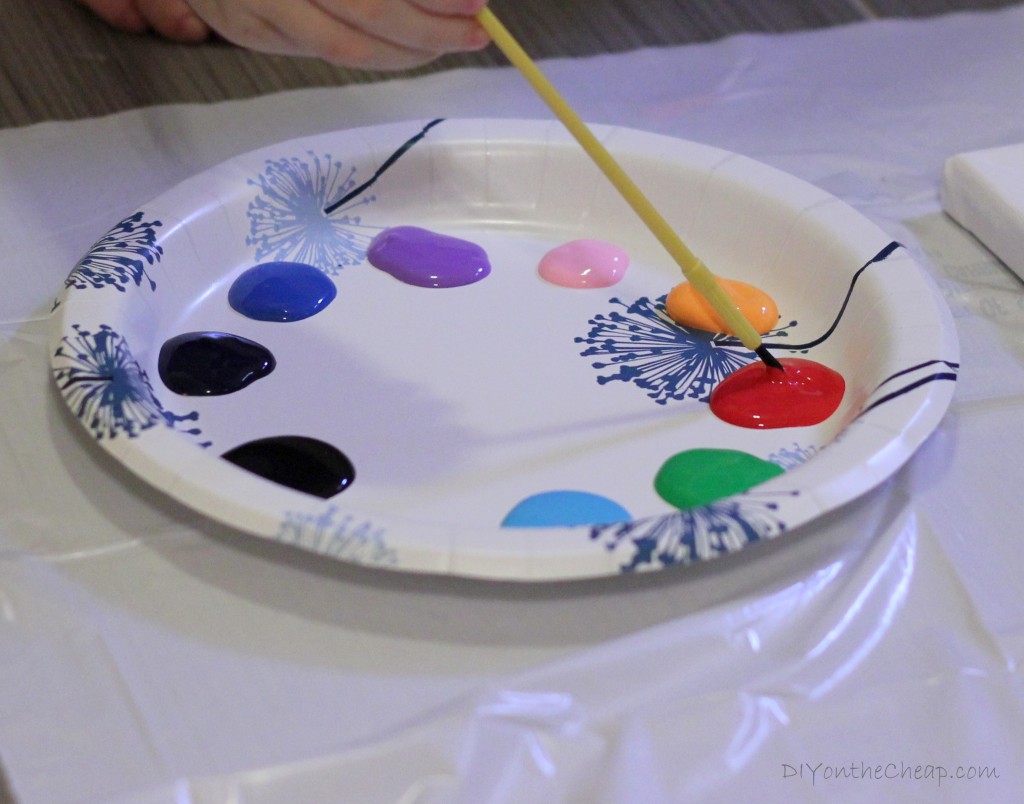Kids' Art Project: Painting on Canvas